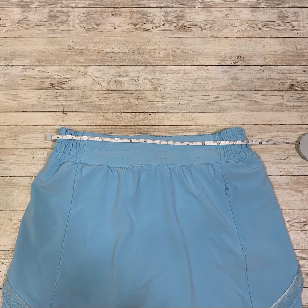 Lululemon Hotty Hot High Rise HR Skirt Skort Blue Chill Size 6 run golf tennis - Picture 6 of 9